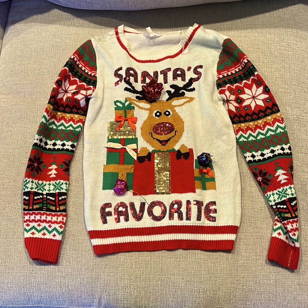 Ugly Christmas sweater, Santa’s favorite